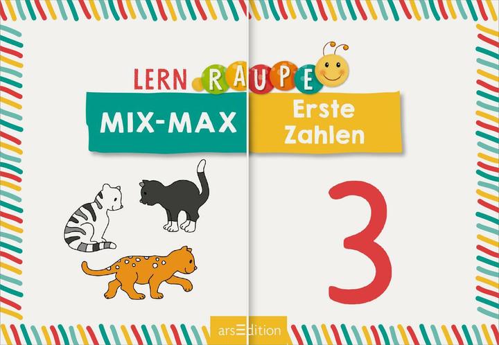 Energy Label Lernraupe - Mix-Max Erste Zahlen (German)