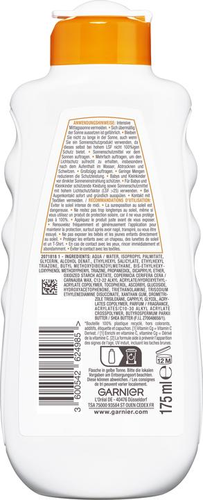 Immagine prodotto Garnier Ambre Solaire Hydra (Latte solare, SPF 50, 175 ml, 175 g)