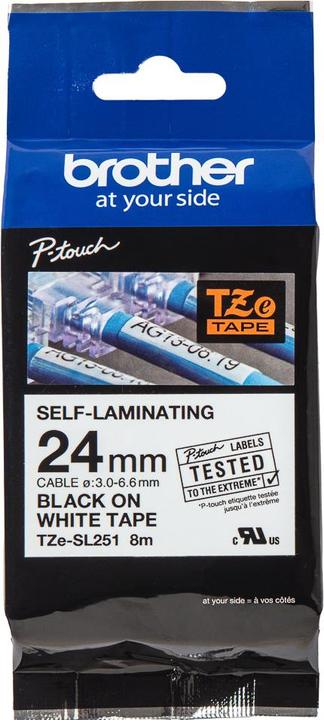 Actual product image Brother TZe-SL251 (2.40 cm, White)