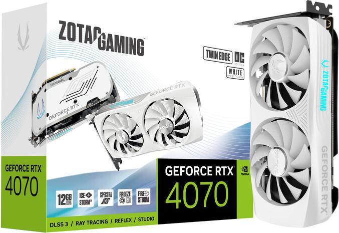 Produktbild Zotac GeForce RTX 4070 Twin Edge OC White Edition (12 GB)