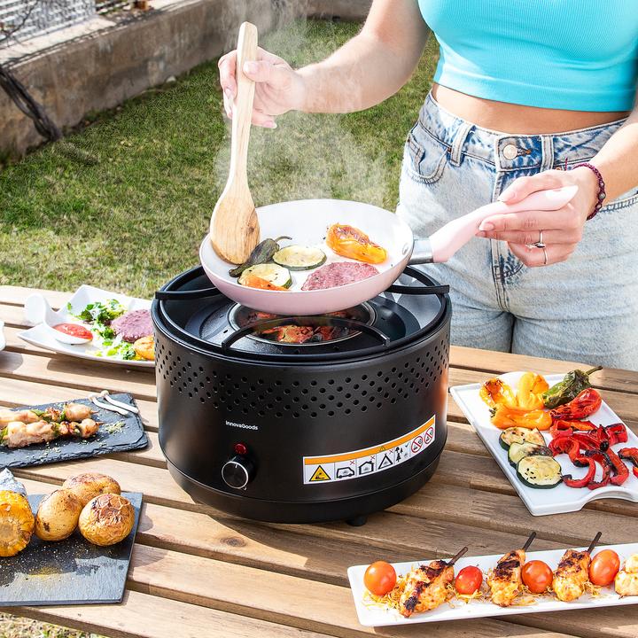 Immagine prodotto InnovaGoods Barbecue a carbone senza fumo portatile CleanQ