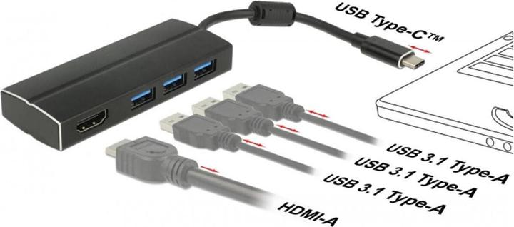 Actual product image Delock USB 3.0 Adapter (USB-C, 3 Ports)