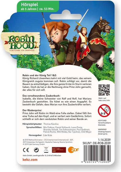 Actual product image Kekz Audio chip Robin Hood and the King (German)