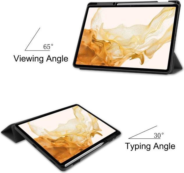 Image du produit MU Classic Étui en cuir pliable trois fois (Galaxy Tab S8+)