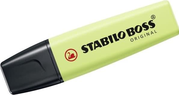 Actual product image STABILO BOSS ORIGINAL Pastel Highlighter (Yellow green, 5 mm, 1 x)