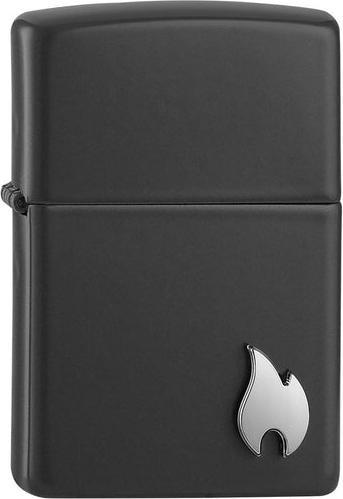Actual product image Zippo Flame Black Matte