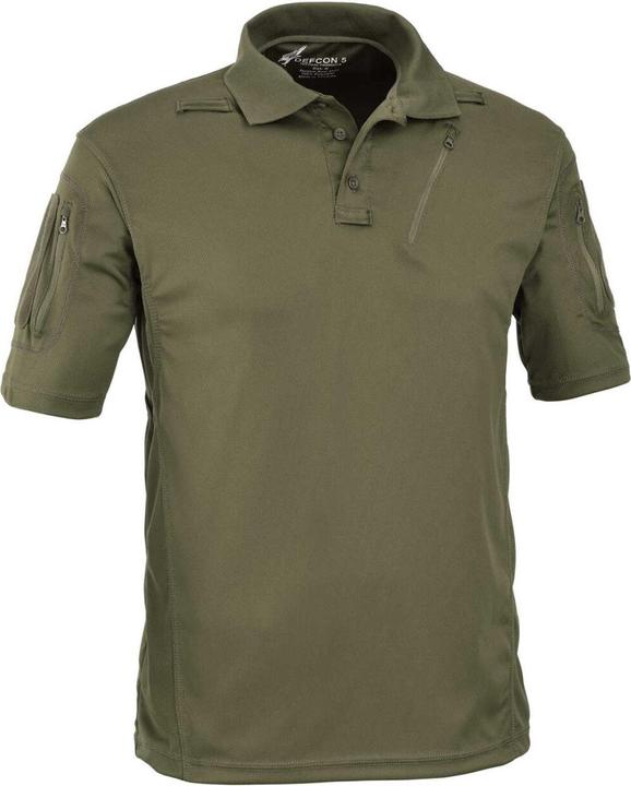 Actual product image Defcon 5 DEFCON5 Advanced Tactical Polo short sleeve with polyester mesh pockets OD green S (S)