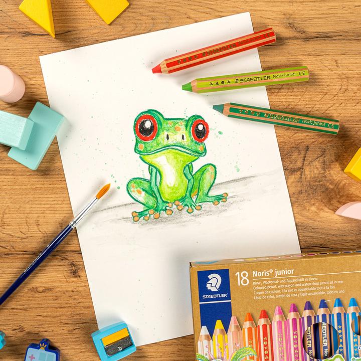 Productafbeelding Staedtler Krijt Noris jun 18ST (Veelkleurig, 18 x)