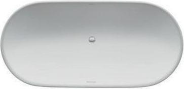 Produktbild Duravit Badewanne LUV 1600x750 freist 2 Rückenschrägen weiss (166 l, 160 cm, 75 cm)