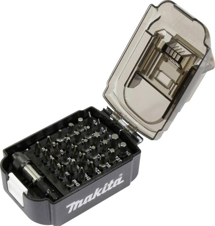 Makita Bit set (T10, T15, T40, H3, H4, PH0, PH, PH1, PH2, PH3, PZ0, PZ1, PZ2, PZ3, T20, T25, T27, T30, H5, H6, SL 0.6 x 4.5, SL 0.8 x 5.5, SL 1.2 x 6.5)