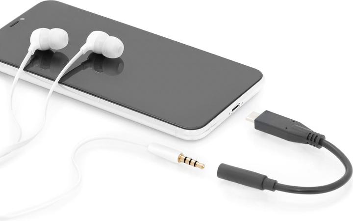 Productafbeelding Digitus USB C – 3.5 mm Buchse Audio Adapter (0.20 m, USB)