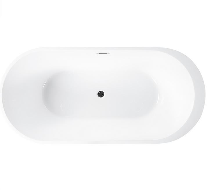 Actual product image Beliani Bathtub freestanding blue-green oval 170 x 80 cm NEVIS (220 l, 170 cm, 80 cm)