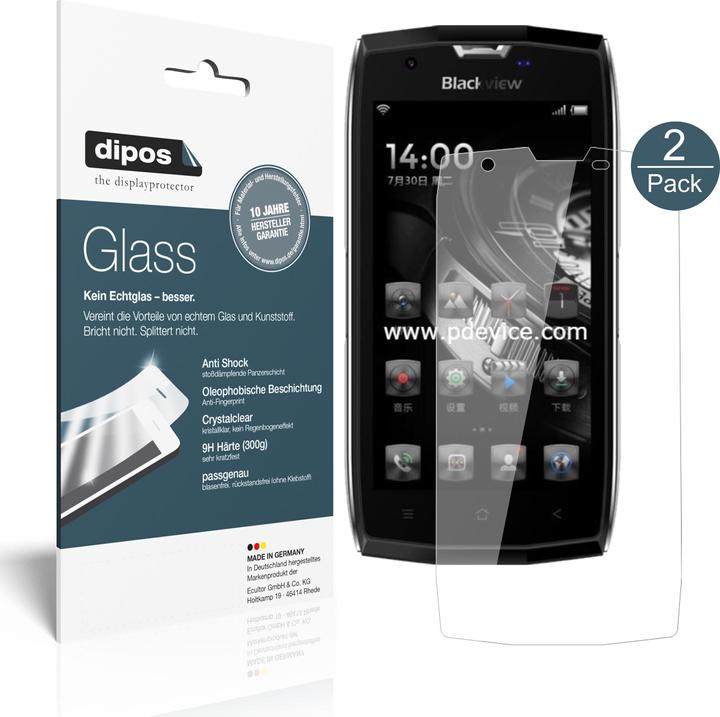 Immagine prodotto Dipos Pellicola Protettiva Anti-Shock (2 Pezzo/i, Blackview BV7000 Pro)