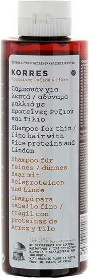 Actual product image Korres Rice Proteins & Linden Shampoo (250 ml, Liquid shampoo)