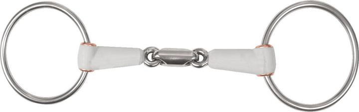 Actual product image Beris Gebisse Double jointed snaffle bit with rings for horse
