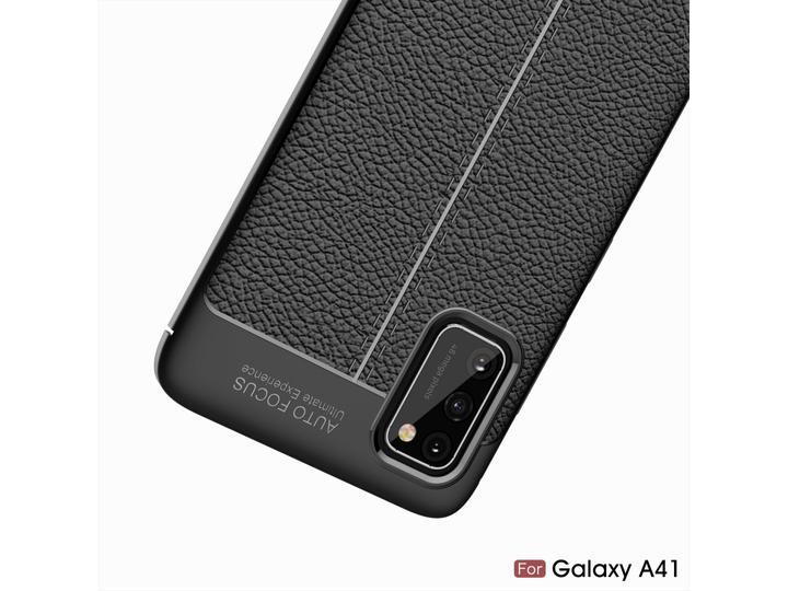 Produktbild Screenguard Samsung Galaxy A41 Hülle Leather Design TPU Cover (Samsung Galaxy A41)