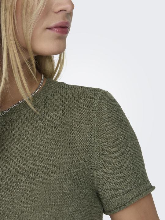 Actual product image Only Regular fit Round neck Low shoulder Carry bag Knitted top (L)