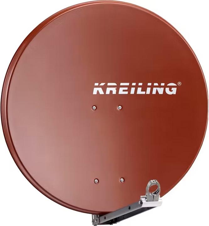Actual product image Kreiling KR AE 80 STYLE/ALUrt outdoor unit without LNB - feed mount: 23 mm+ 40 mm adapter (Flat antenna, 39.20 dB, UKW / MW / LW)