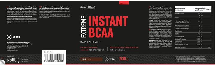 Produktbild Body Attack Extreme Instant BCAA (1 Stück, Pulver, 500 g)