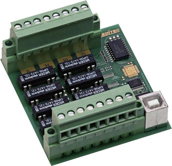 Produktbild Deditec Kompakte USB-Module Digital Ausgänge 8 Relais Montageart Steckbar Schnittstelle(n) USB