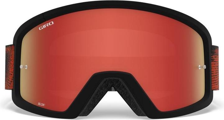 Produktbild Giro Unisex – Erwachsene Blok MTB Fahrradhelm Dirt, Black/red Hypnotic, Einheitsgrösse
