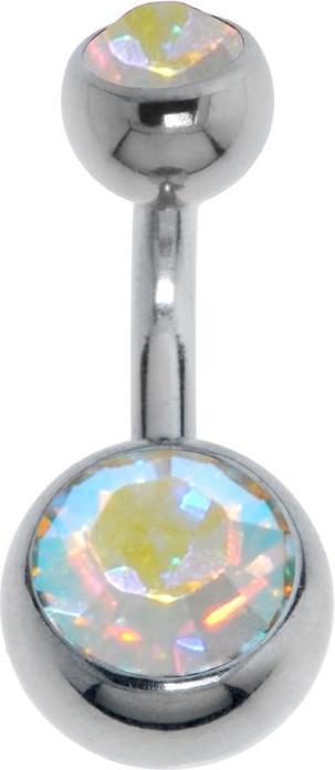 Bijouteria Bauchpiercing (Edelstahl, Zirkonia)