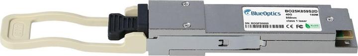 Actual product image BlueOptics Finisar FTL410QE2C compatible QSFP BO25K859S2D