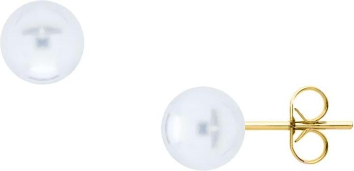 Immagine prodotto Candy Orecchini a perno Sofia M 6.0 mm, Argento 925, placcati oro (Argento 925, Placcato oro 18k)