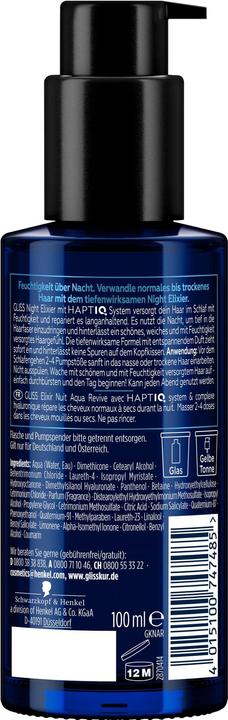 Image du produit Gliss Élixir de nuit Aqua Revive 100 ml (100 ml)