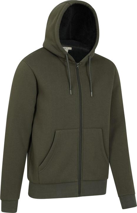 Immagine prodotto Mountain Warehouse Dalton Felpa con Cappuccio e Zip Intera Foderato di Borg Uomo (XXS)