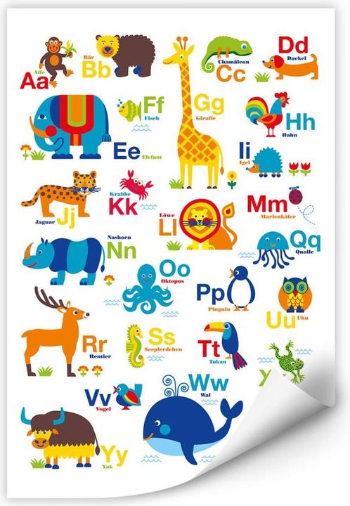 Produktbild Trenddeko byGraziela - ABC Tiere (30 x 45 cm)