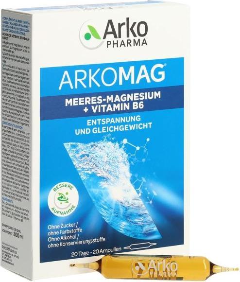 Arkopharma Arkomag Meeres-Magnesium Ampullen (20 Stück, Ampulle, 364 g)