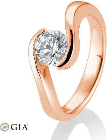 Breuning Ring Schwung 0,80-1,50 ct. (50, 585/14 K Gold)