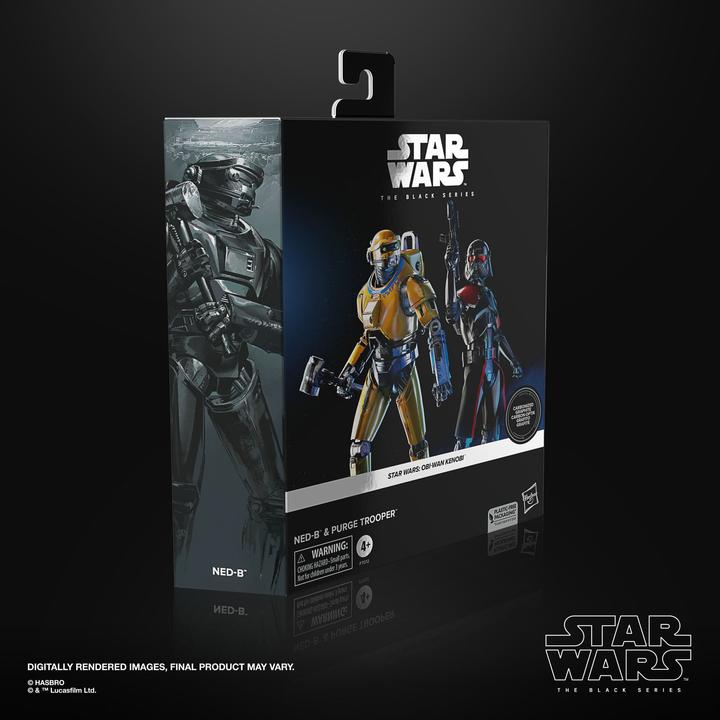 Productafbeelding Hasbro Star Wars: Obi-Wan Kenobi Black Series Actiefiguren 2-Pack NED-B & Purge Trooper Exclusief 15 cm