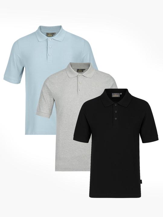 Switcher 3-er-Pack Premium Piqué Bio Poloshirt John (XS)
