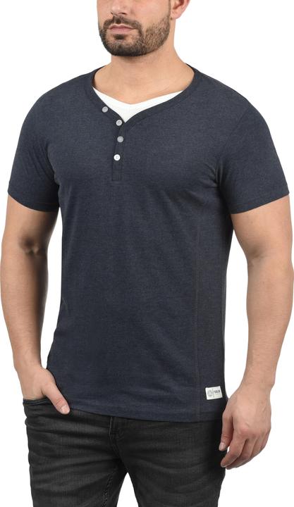 Image du produit Solid Dorian T-shirt À Manches Courtes Pour Homme Avec Col Grandad (L)
