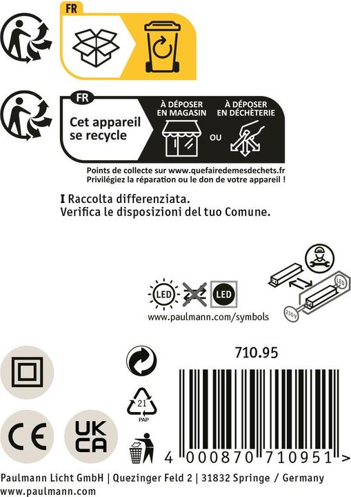 Image du produit Paulmann Plafonnier à LED PAUL (2100 lm)