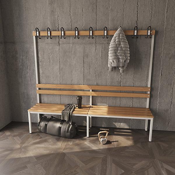 Produktbild eurokraft basic Garderobenbank (200 cm, 170 cm)