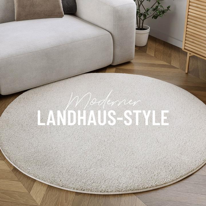 Actual product image Homie Living Kurzflorteppich Manta (120 x 120 cm)