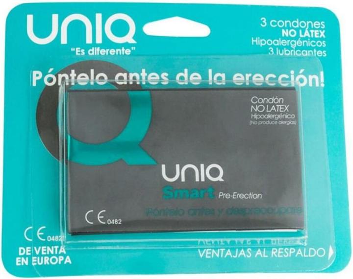 Produktbild Uniq Smart Latex Free Pre-Erection Condoms 3 Units (3 Stk.)