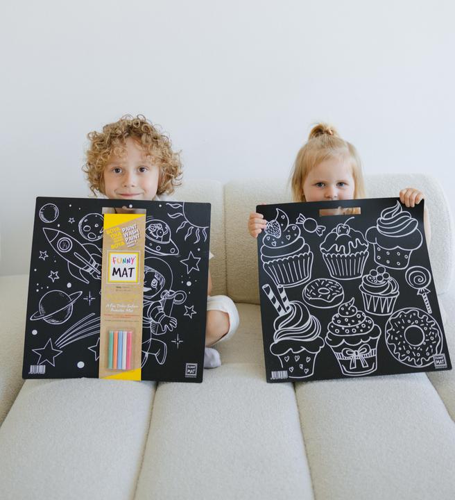 Image du produit Funny Mat Tapis de dessin lavable - Terre