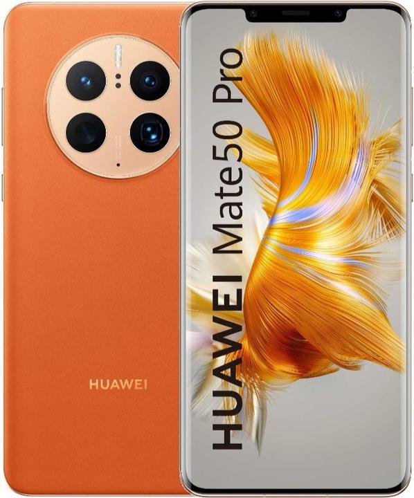 Actual product image Huawei Mate 50 Pro (512 GB, Oranža, 6.74", Dual SIM, 50 Mpx, 4G)