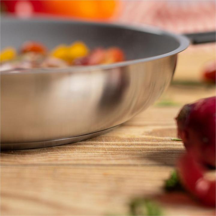 Actual product image Kuhn Rikon Smart & Compact (28 cm, Frying pan, Stainless steel)