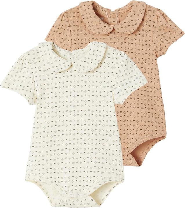 Actual product image Vertbaudet 2er-Pack Baby Bodys Bio-Baumwolle Oeko-Tex (56)