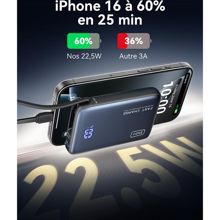 Immagine prodotto INIUPB20ACPOCKETBK Powerbank (20000 mAh, 65 W)