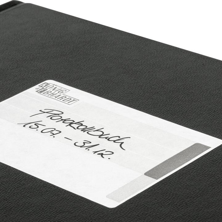 Actual product image König & Ebhardt Notebook A4 squared black 96sheet perforated pages (A4, Checked, Hardcover)