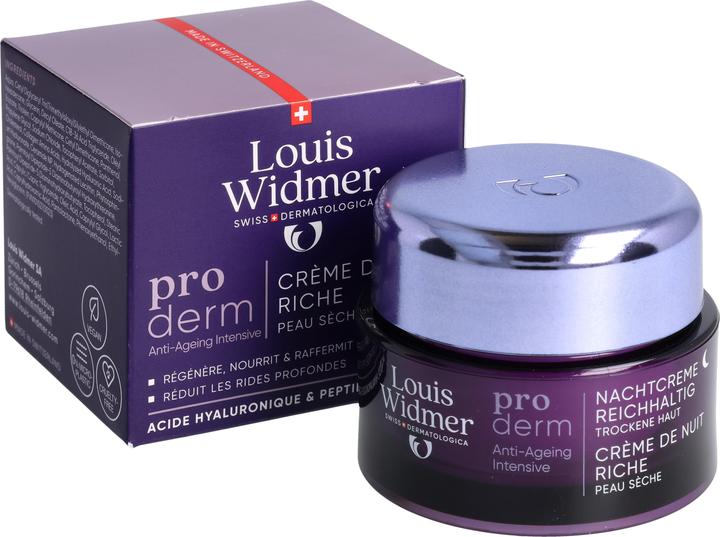 Immagine prodotto Widmer Louis Proderm Nachtcreme reichhaltig ohne Parfum 50 ml (50 ml, Crema notte)
