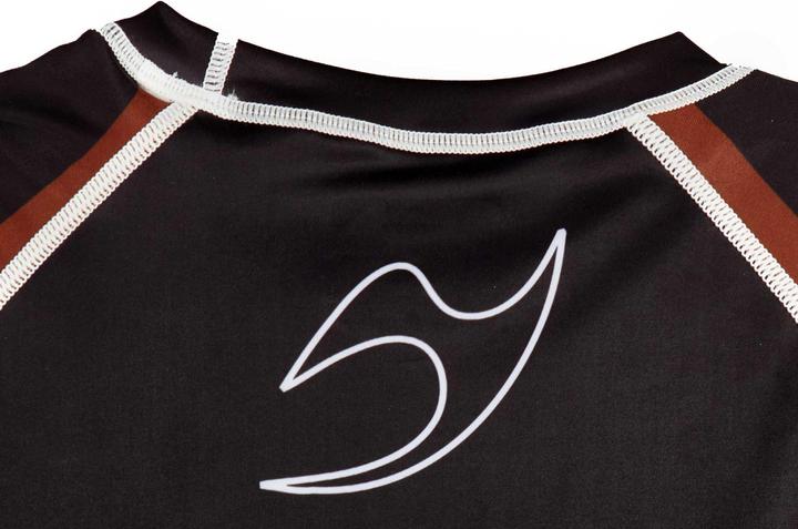 Actual product image Ju-Sports Rank Rashguard Pro short sleeve brown (S)