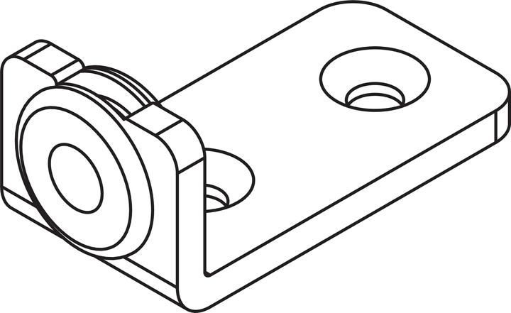 Image du produit HAWA Entraîneur de porte CLIPO pour 2 portes, acier galvanisé