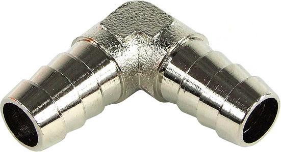 Produktbild Aquatuning 10mm (3/8' 90° Schlauchverbinder Messing vernickelt
